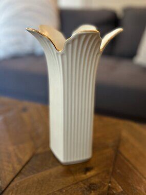 RARE Lenox 120th Anniversary Collection 11" Large Meridian Vase with 24k Trim